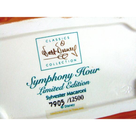 NEW (4) WDCC Disney Symphony Hour SYLVESTER MACARONI GOOFY NOTE CLARABELLE TITLE - Picture 9 of 12